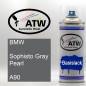 Preview: BMW, Sophisto Gray Pearl, A90: 400ml Sprühdose, von ATW Autoteile West.